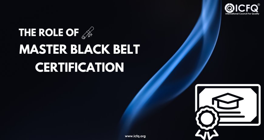 The Role of Master Black Belt Certification