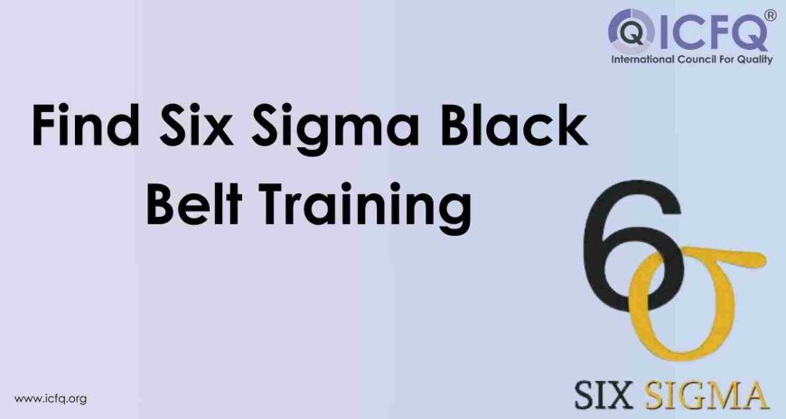 Find Six Sigma Black Belt Training