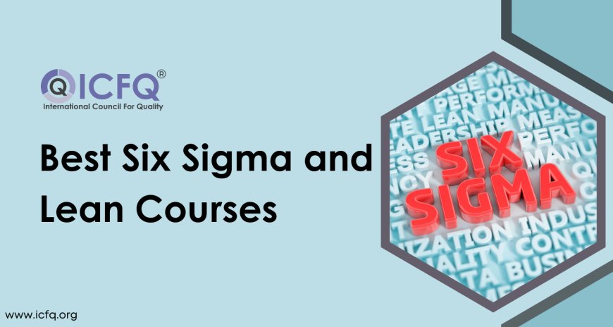 Best Six Sigma and Lean Courses