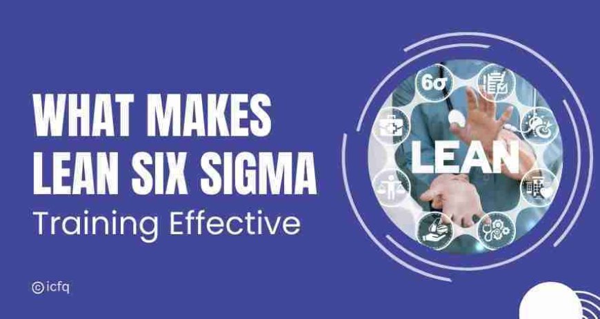 What Makes Lean Six Sigma Training Effective