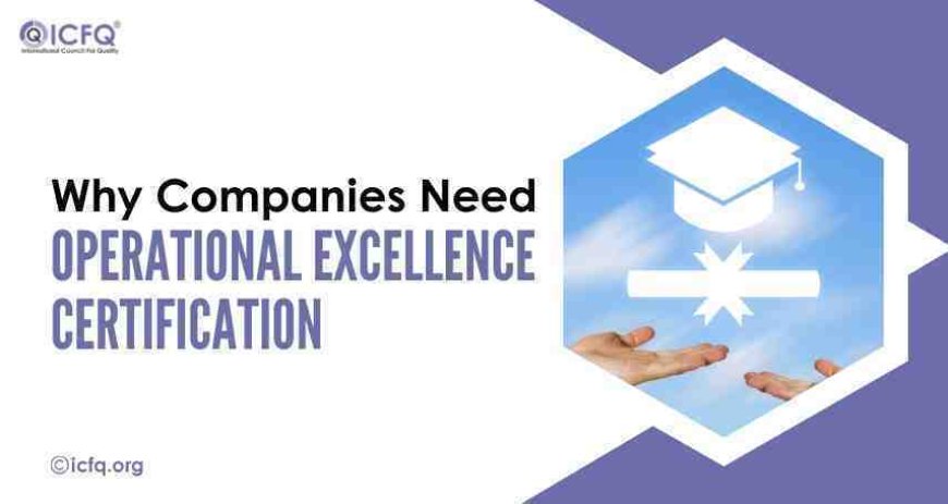 Why Companies Need Operational Excellence Certification