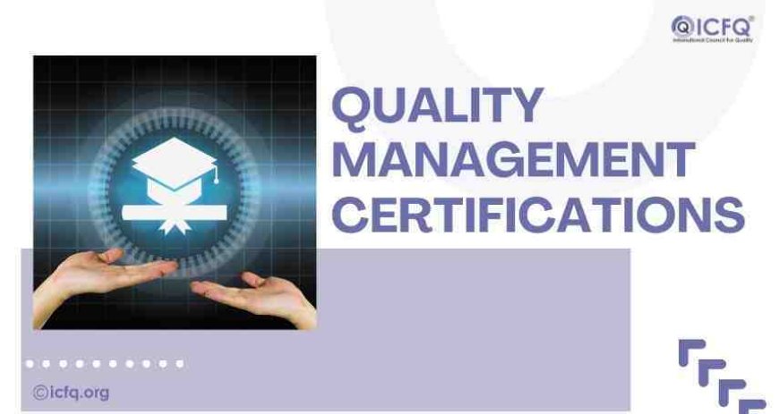 Quality certifications